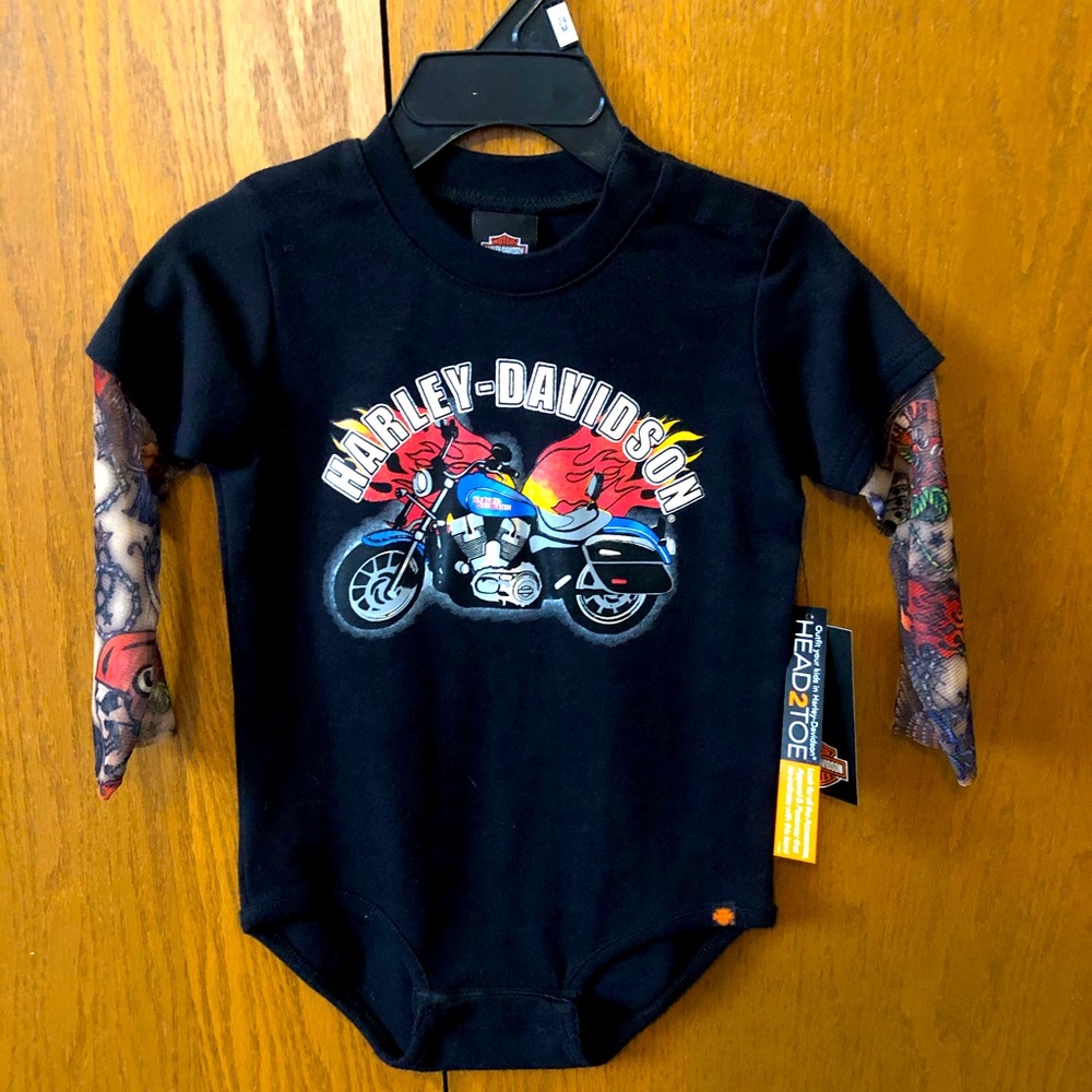 24 month Harley Davidson bodysuit